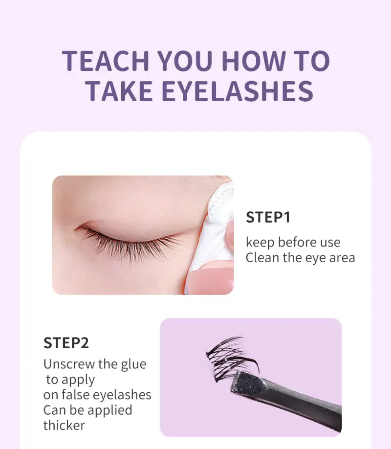 VelvetGlow Manga Cluster Lashes — Anime Wispy Look