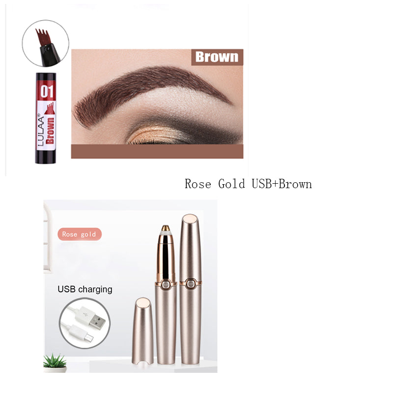 VelvetGlow Electric Eyebrow Trimmer & Hair Remover