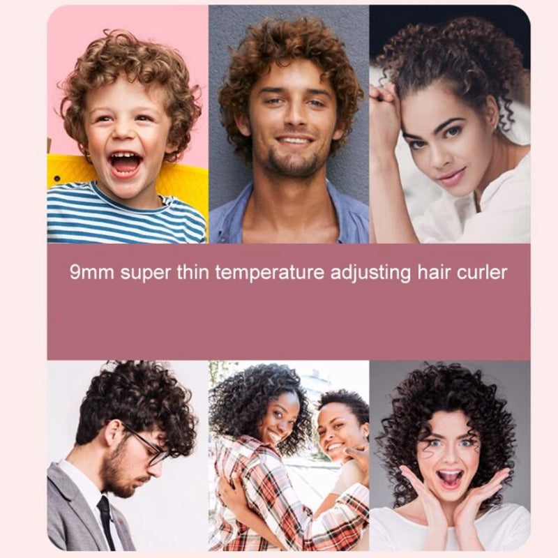 VelvetGlow Pro 9mm Curling Iron — LCD Precision