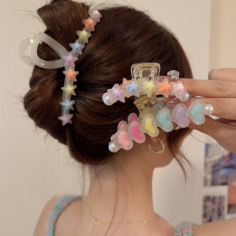 VelvetGlow Star Hair Clip — Effortless Chic
