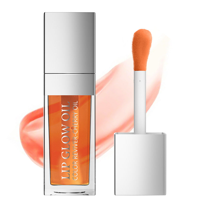 VelvetGlow Glossy Tint Lip Oil — Moisturizing Shine