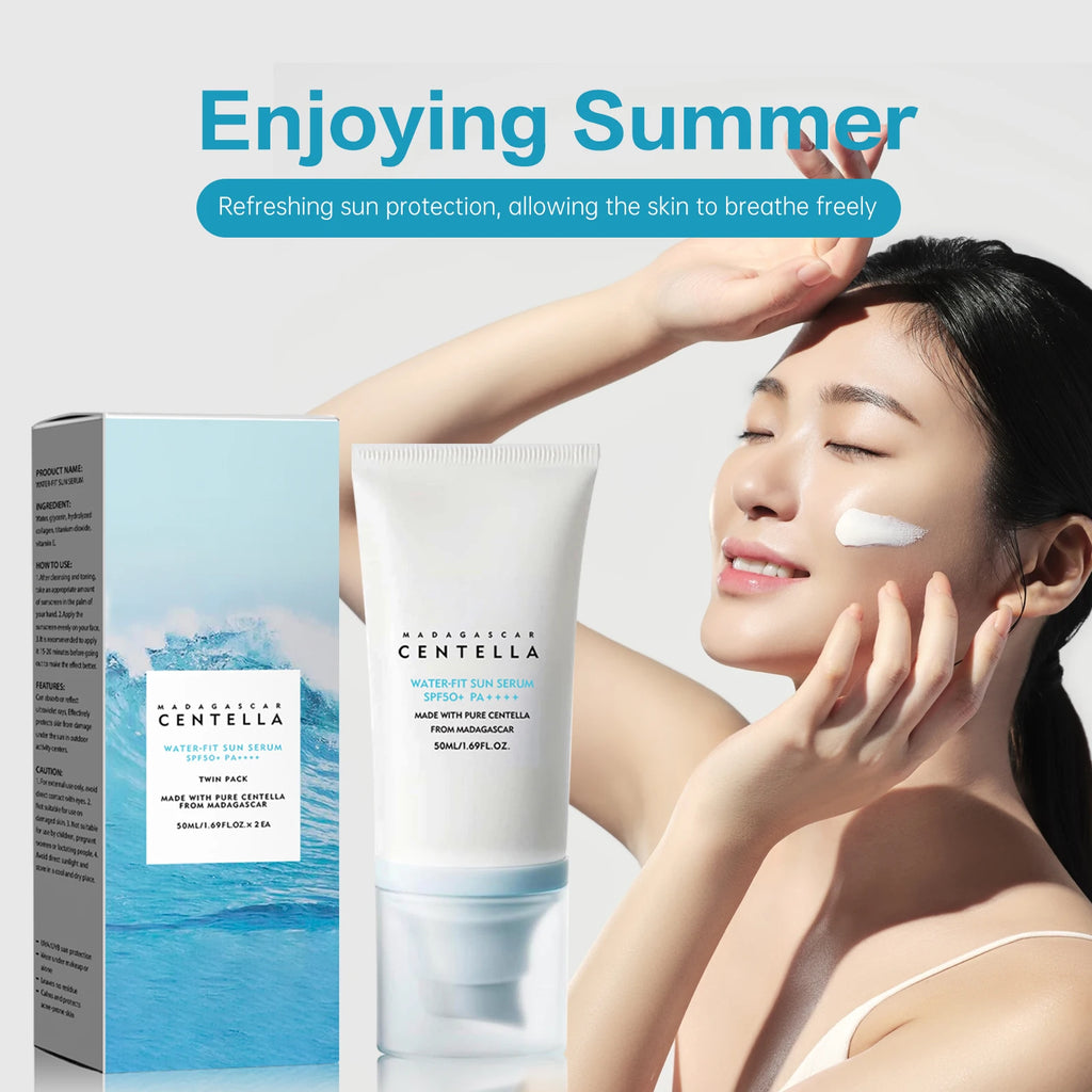 VelvetGlow Centella SPF 50+ Sunscreen — Invisible Daily Shield