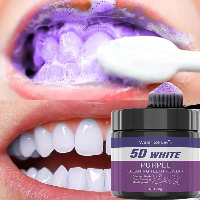 VelvetGlow Purple Teeth Whitening Powder