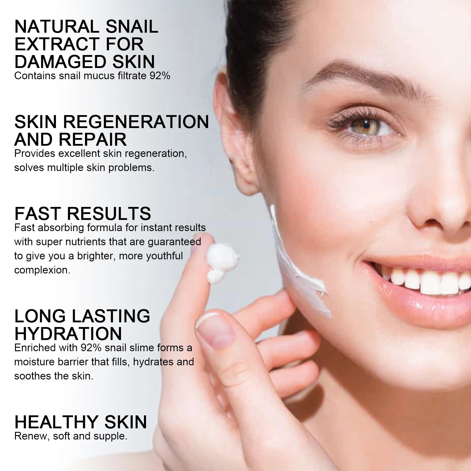 VelvetGlow Snail Mucin 92 Repair Cream