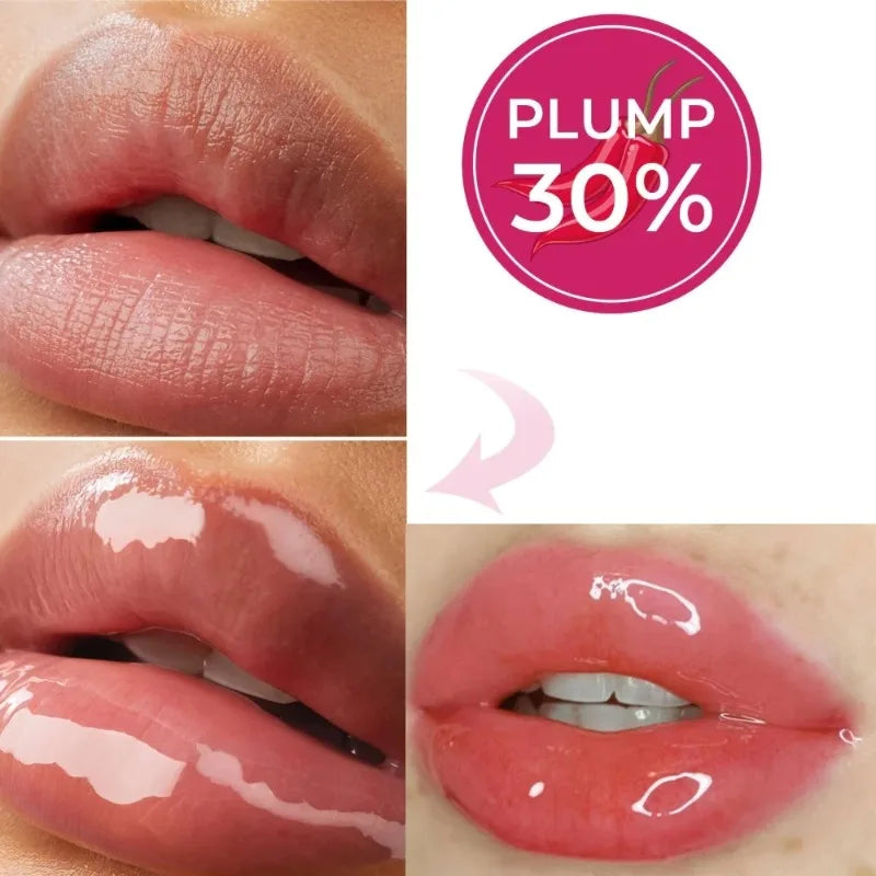 VelvetGlow Chili Lip Plumper Oil — Hot Volume Serum