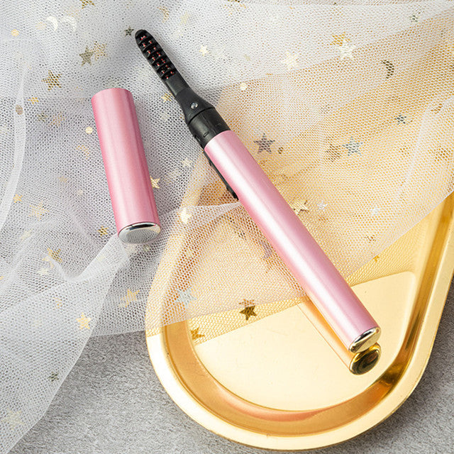 VelvetGlow Heated Eyelash Curler — All-Day Curl